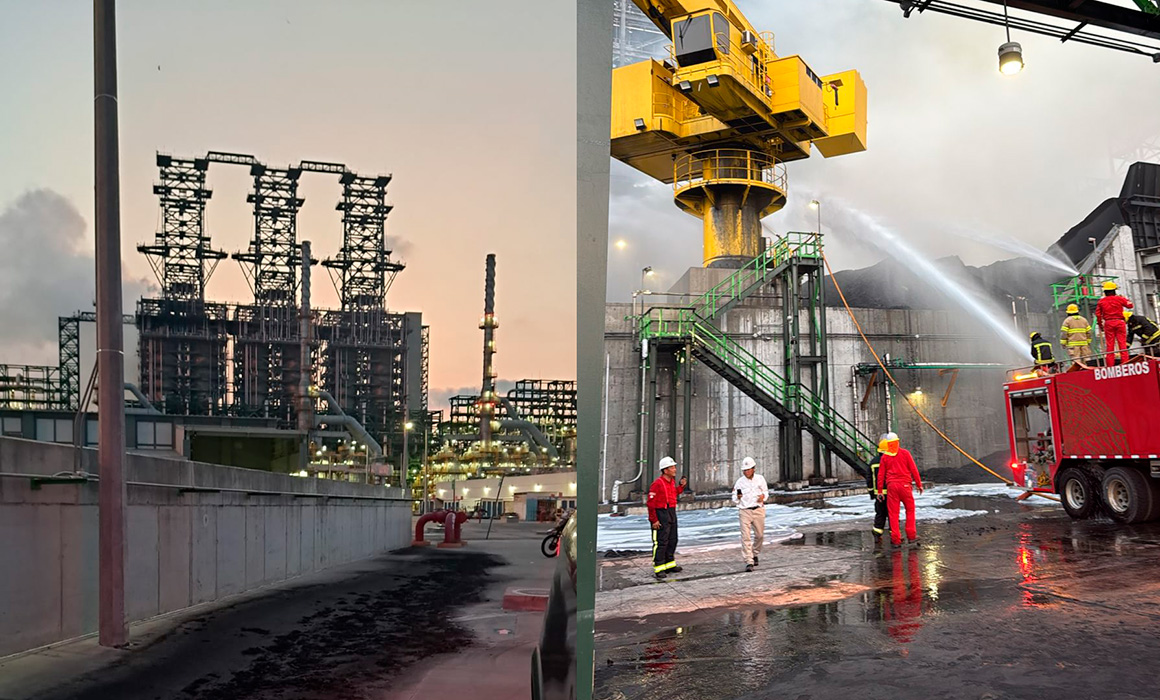 Controlan incendio en refinería Dos Bocas sin heridos ni daños graves; investigan causas