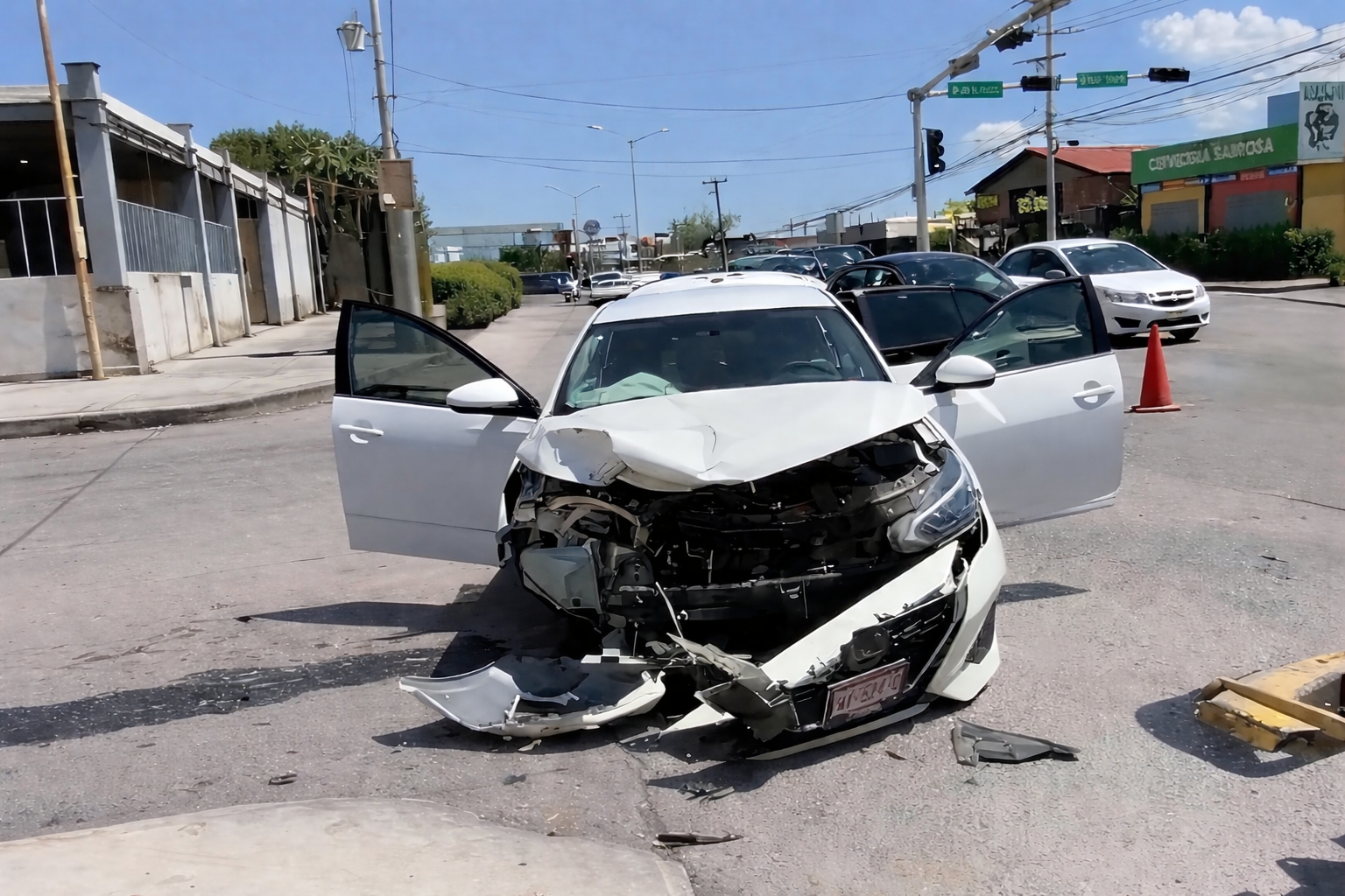 Accidente vial en Saltillo involucra al líder nacional de la CTM, Tereso Medina Ramírez