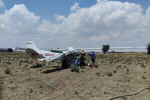 Avioneta se desploma en Huejotzingo, Puebla, dejando tres muertos y un herido