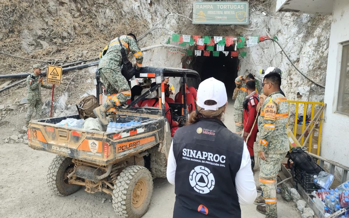Continúa búsqueda del último minero atrapado en mina de Sinaloa tras derrumbe