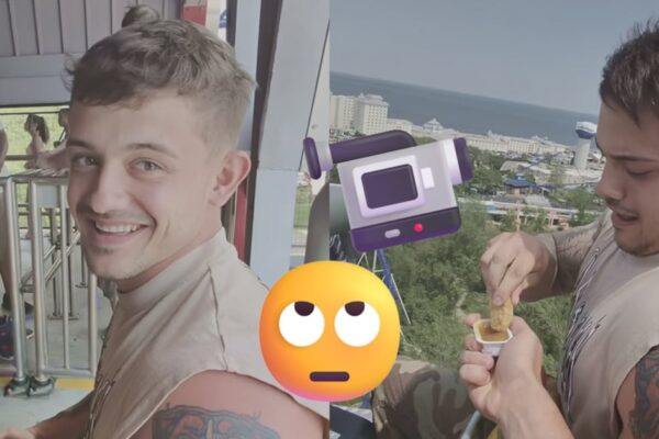 Vetan de por vida a influencer Allen Ferrell en parques Six Flags por comer nuggets en montaña rusa