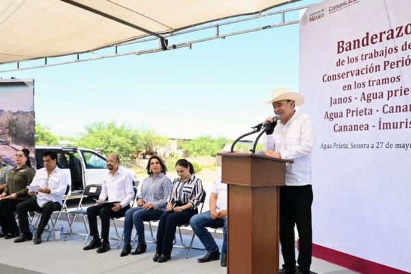 Gobierno de Sonora y federación destinan 800 millones de pesos para rehabilitar tramos carreteros en Cananea y Agua Prieta