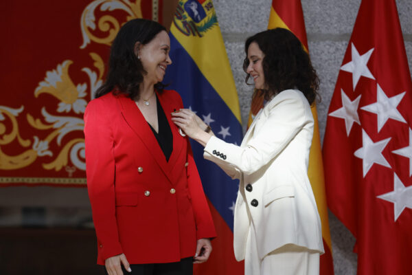 María Corina Machado recibe Medalla de Oro de la Comunidad de Madrid