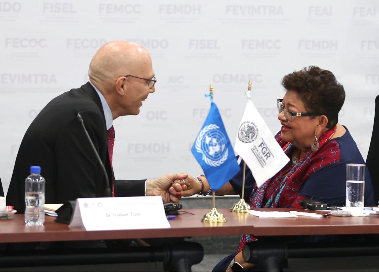 Refrendan Ernestina Godoy y Alto Comisionado de la ONU compromiso en derechos humanos