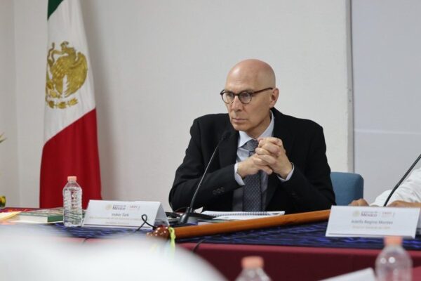 Sheinbaum se reúne con Alto Comisionado de la ONU; Grynspan cierra ronda de candidatos a Secretaría General