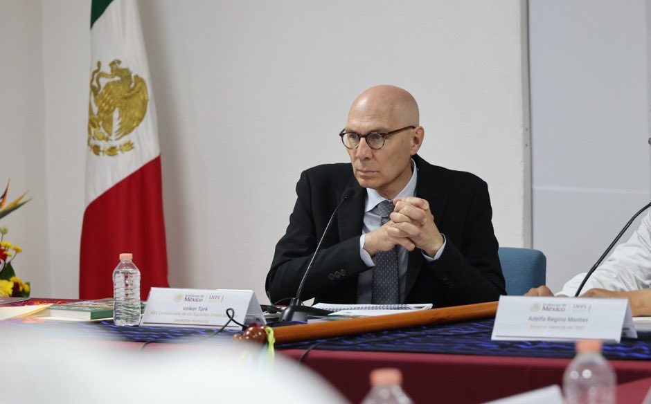 Sheinbaum se reúne con Alto Comisionado de la ONU; Grynspan cierra ronda de candidatos a Secretaría General