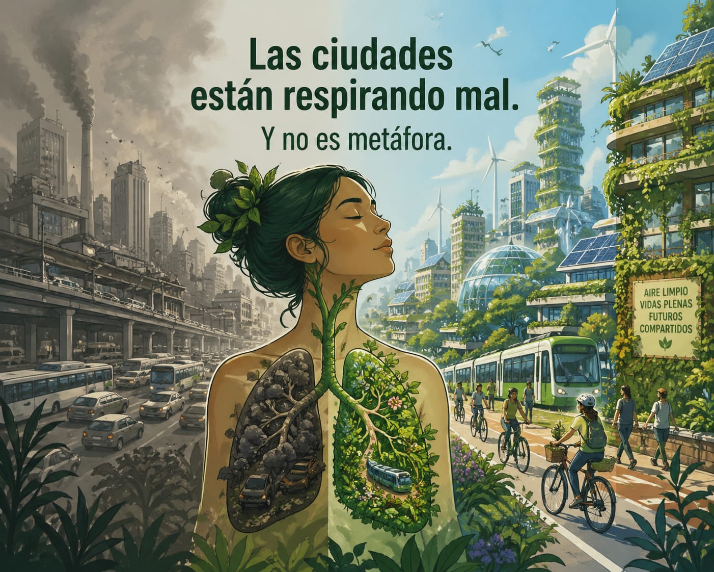 Las ciudades están respirando mal. Y no es metáfora