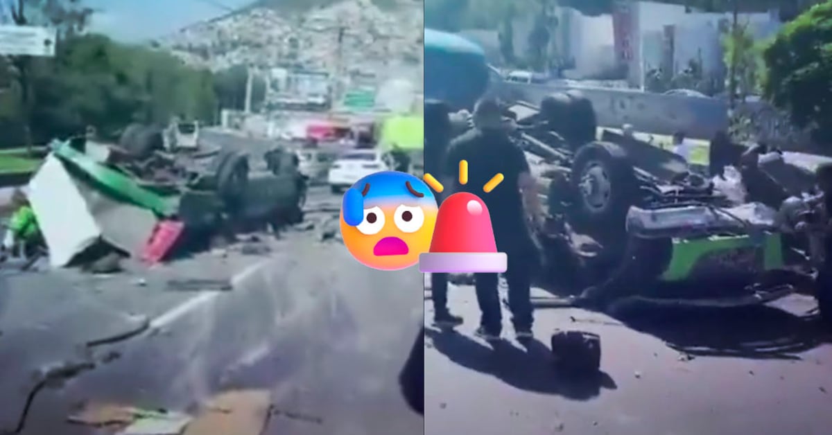 Accidente de microbús en la México-Pachuca deja 14 lesionados