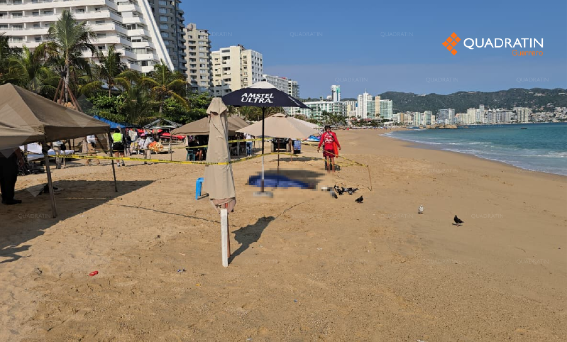 Turista de 49 años muere tras rescatar a su hijo del mar en Acapulco