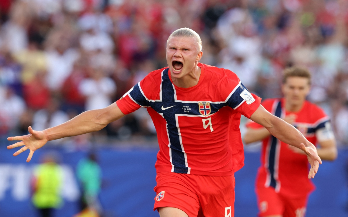 Noruega golea 4-1 a Irak en su regreso al Mundial con doblete de Haaland