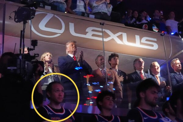 Identifican a jefe del SAT de Quintana Roo en finales de la NBA junto al palco de Donald Trump