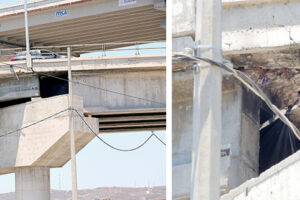 Reportan separación de viguetas y falta de mantenimiento en puente de Cuesta Blanca