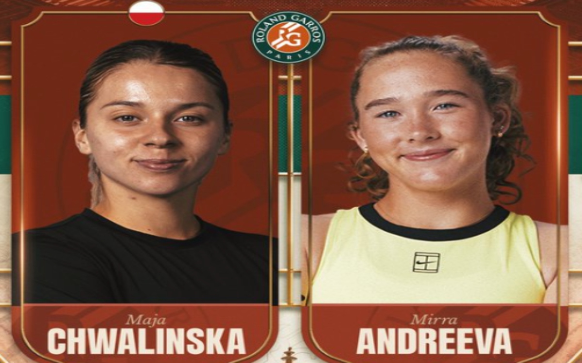 Andreeva y Chwalinska disputarán la final femenina de Roland Garros 2026