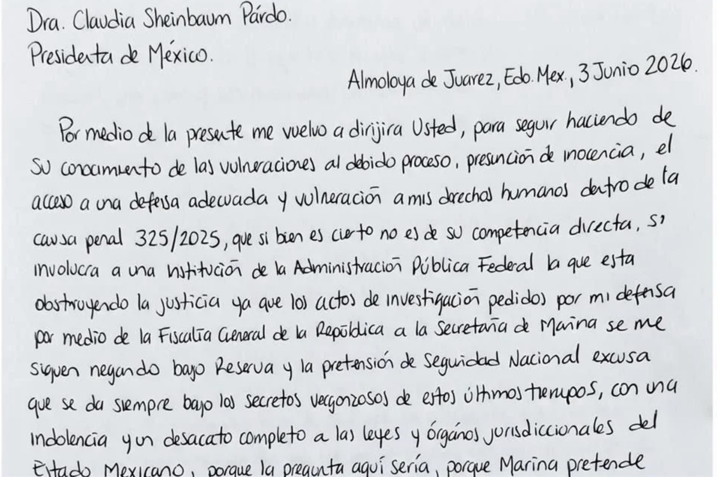 Vicealmirante Farías Laguna acusa a la SEMAR de obstruir su defensa en caso de huachicol fiscal
