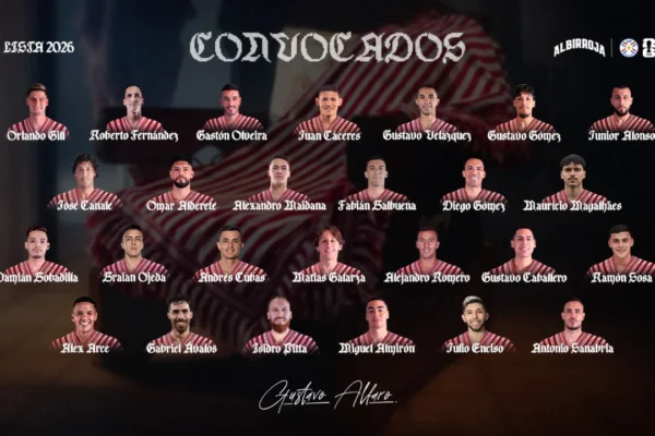 Gustavo Alfaro presenta la lista de 26 jugadores de Paraguay para el Mundial 2026