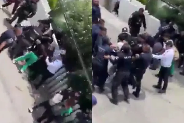 Policía de Huixquilucan detiene a tres estudiantes tras protesta en Conalep; hay lesionados en ambos bandos