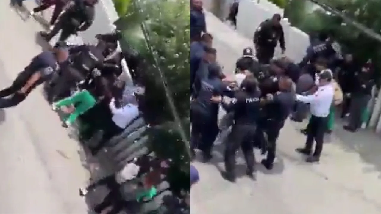 Policía de Huixquilucan detiene a tres estudiantes tras protesta en Conalep; hay lesionados en ambos bandos