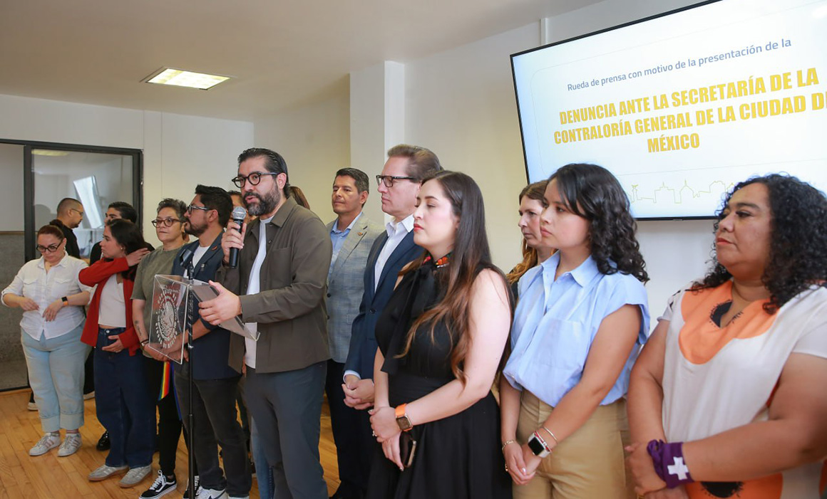 MC denuncia a Clara Brugada por presunto desvío de recursos en obras del Mundial 2026