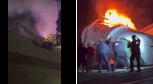 Avioneta se desploma e incendia en Laredo; deja un muerto y cinco heridos