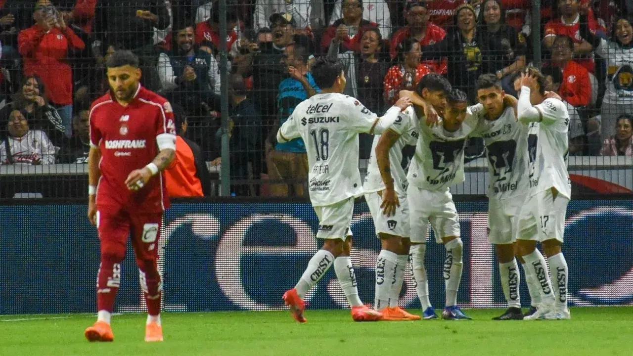 Pumas vence a Toluca con cuadro alterno en la Jornada 2 del Apertura 2026