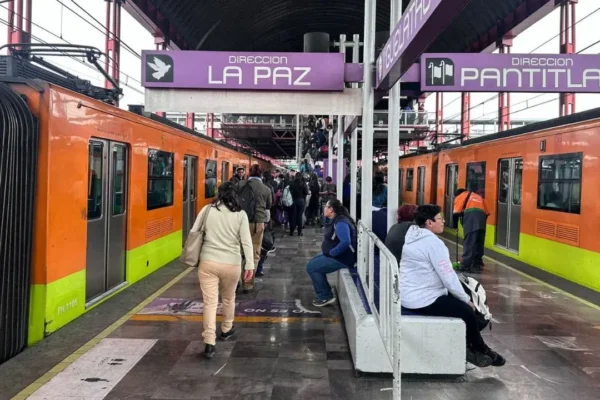 Lluvias provocan servicio provisional en Línea A del Metro CDMX