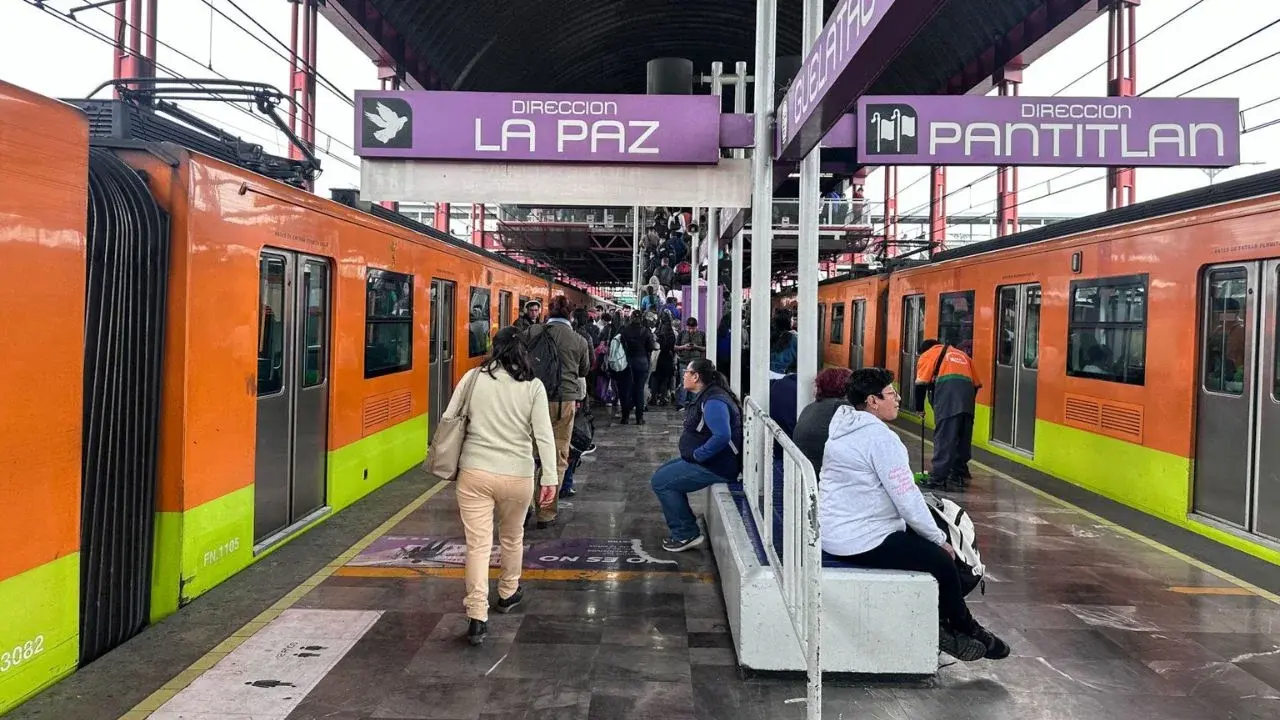 Lluvias provocan servicio provisional en Línea A del Metro CDMX