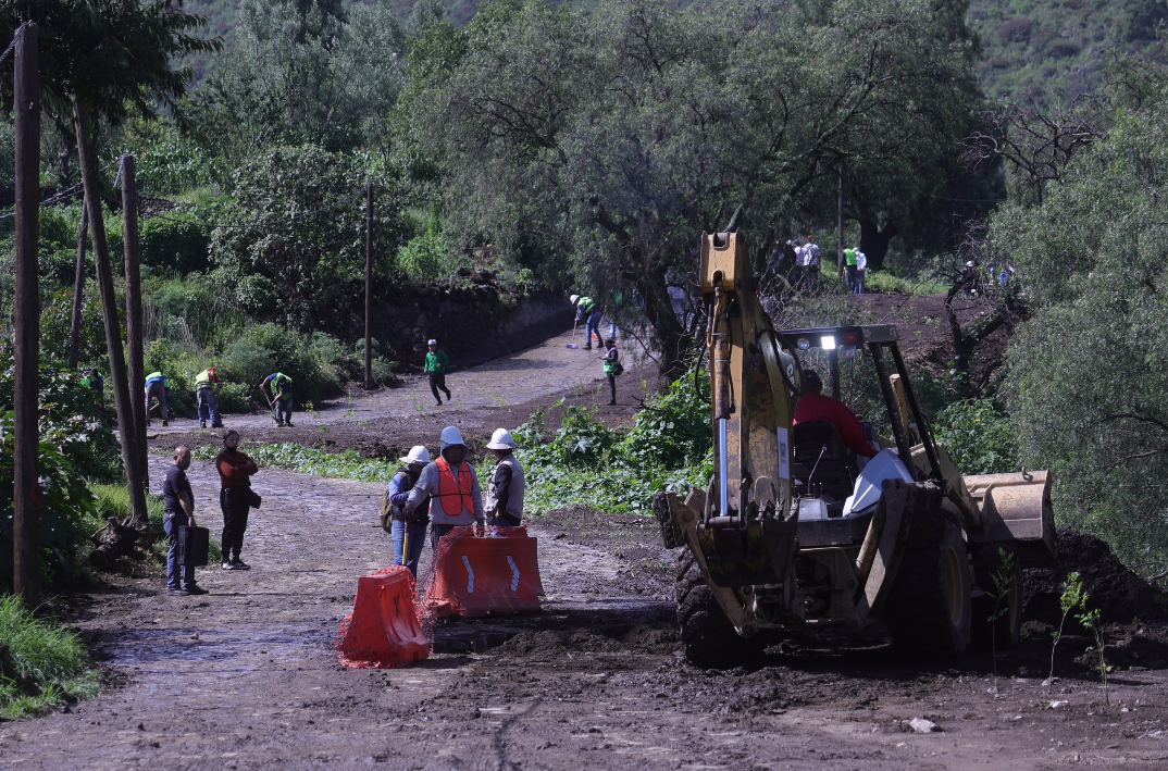 Invierte Gobierno de la CDMX 372 mdp en siete obras contra inundaciones en San Gregorio Atlapulco