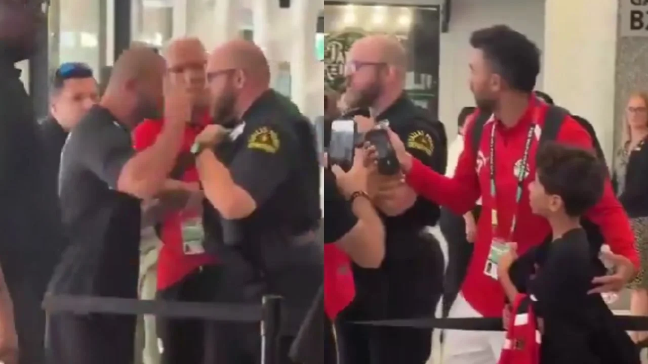 Miembro del cuerpo técnico de Egipto confronta a policía en Dallas por impedir foto con jugador