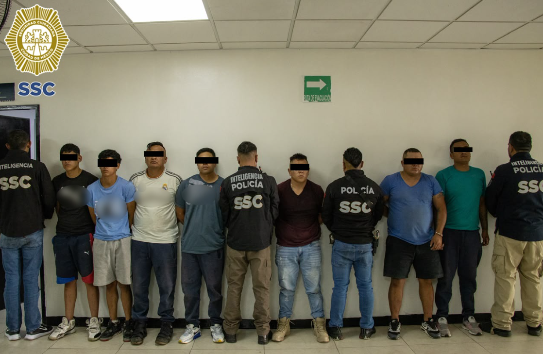 Detienen a siete personas por presunto robo de carga en Iztapalapa