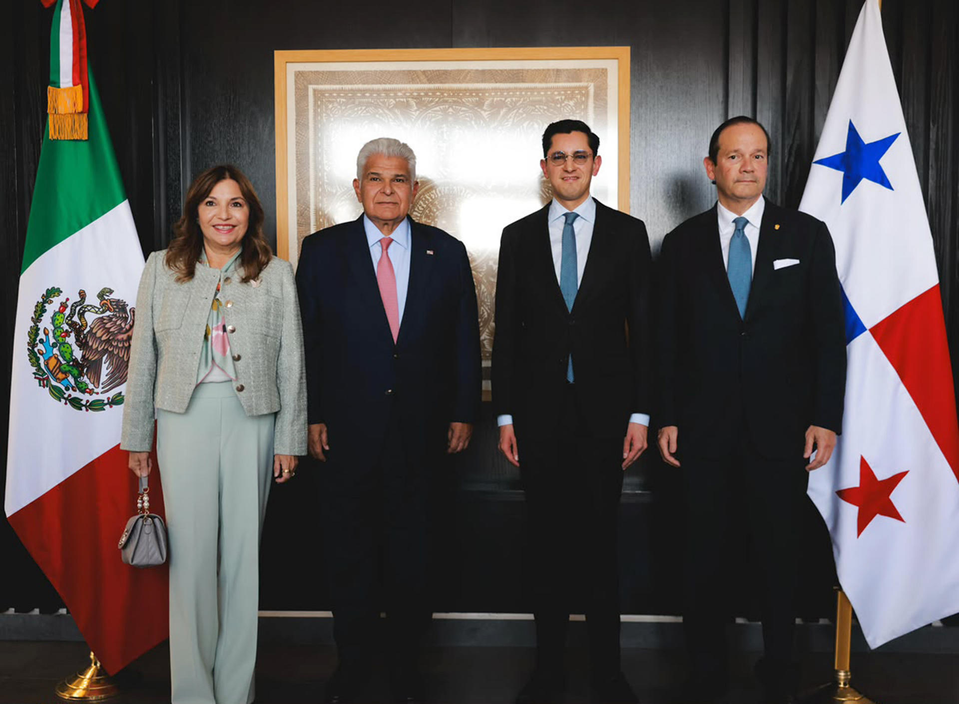 Recibe Velasco a presidente de Panamá; hoy se reúne con Sheinbaum para fortalecer comercio