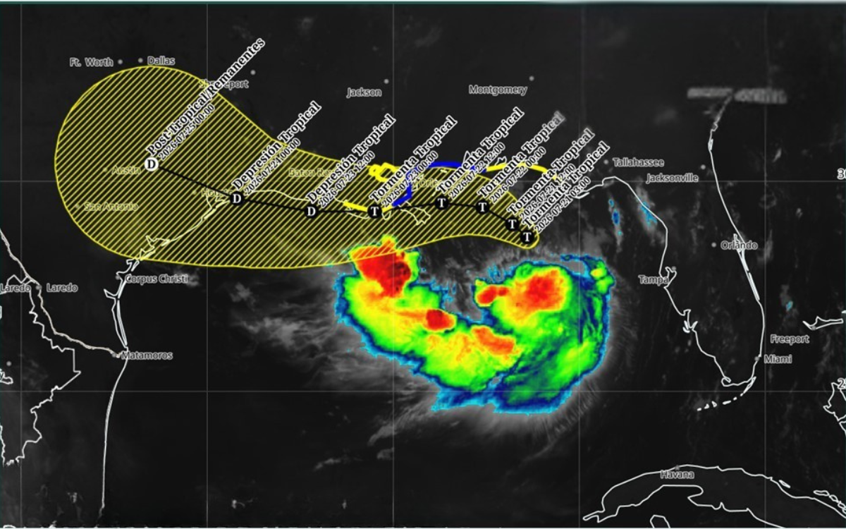 Tormenta tropical Bertha amenaza el norte del golfo de México con marejada e inundaciones