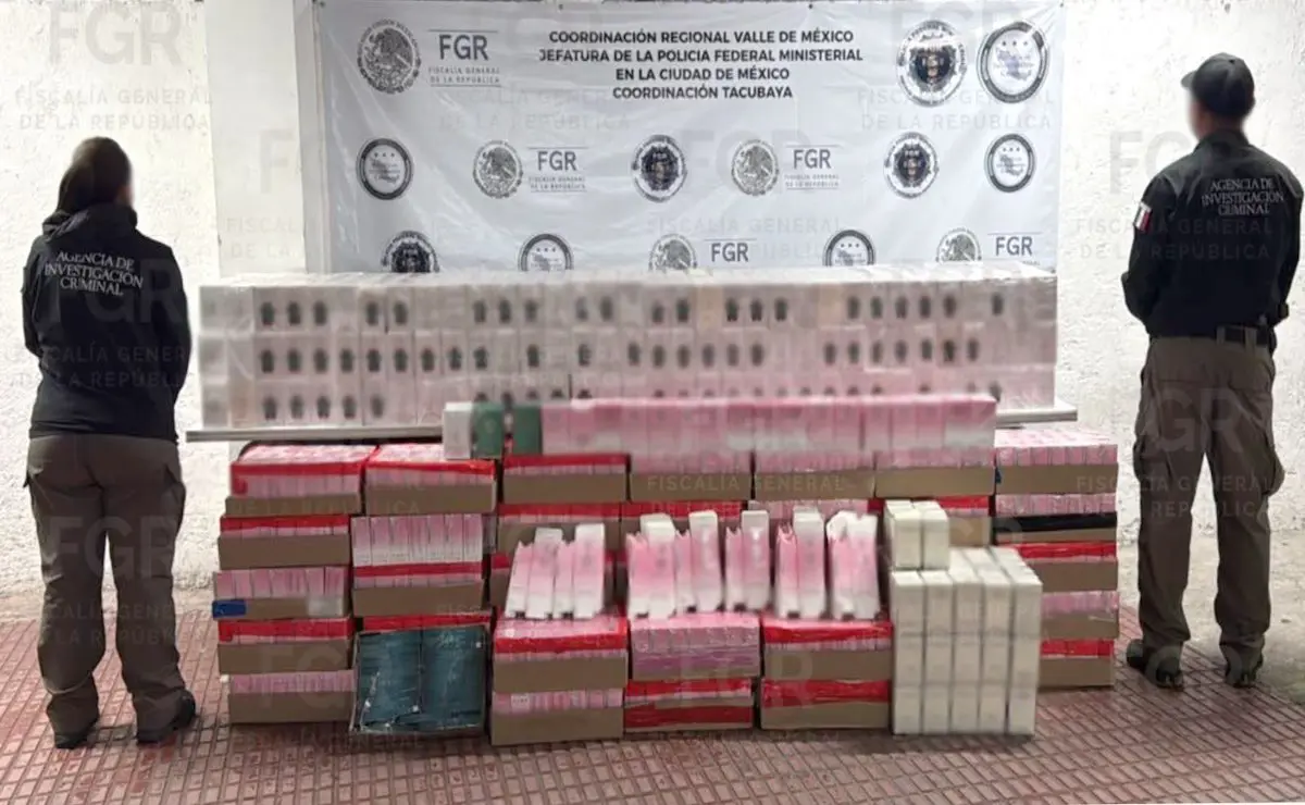 Asegura FGR casi 2 mil 500 perfumes presuntamente falsos en la CDMX