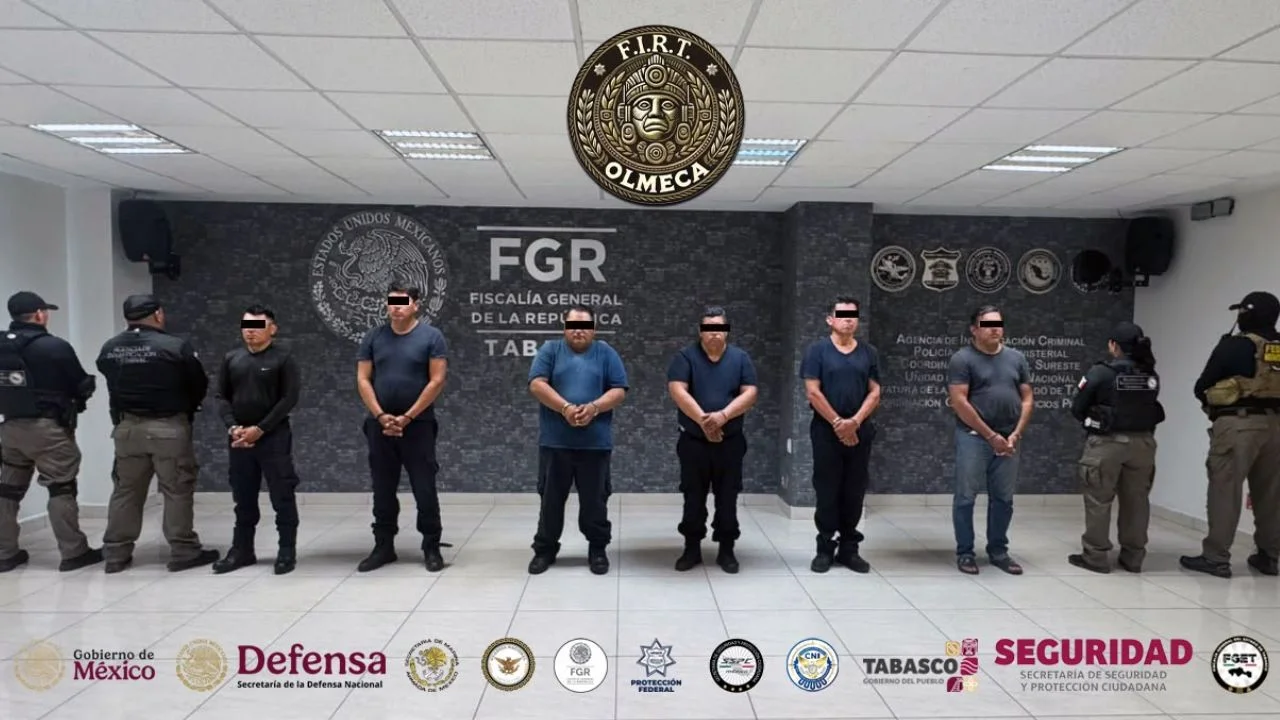 Detienen a seis policías de la SSPC de Tabasco en el Operativo Enjambre