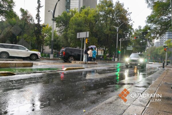 Actualizan Alerta Amarilla por lluvias fuertes, granizo y vientos en 13 alcaldías de la CDMX