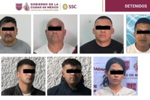 Detienen a siete personas vinculadas a grupo delictivo en tres alcaldías de la CDMX