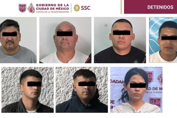 Detienen a siete personas vinculadas a grupo delictivo en tres alcaldías de la CDMX