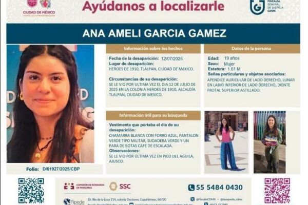 Clara Brugada se reúne con madre de Ana Amelí García a un año de su desaparición