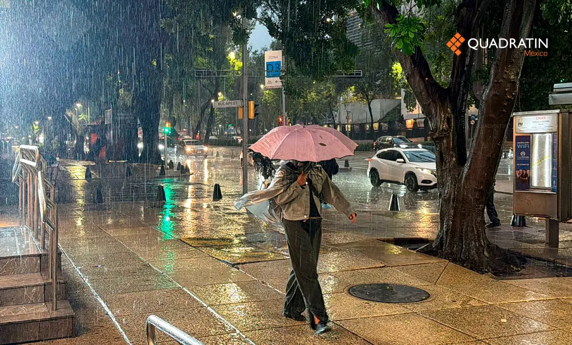 Pronostican lluvias fuertes con granizo y ambiente caluroso para este domingo en la CDMX