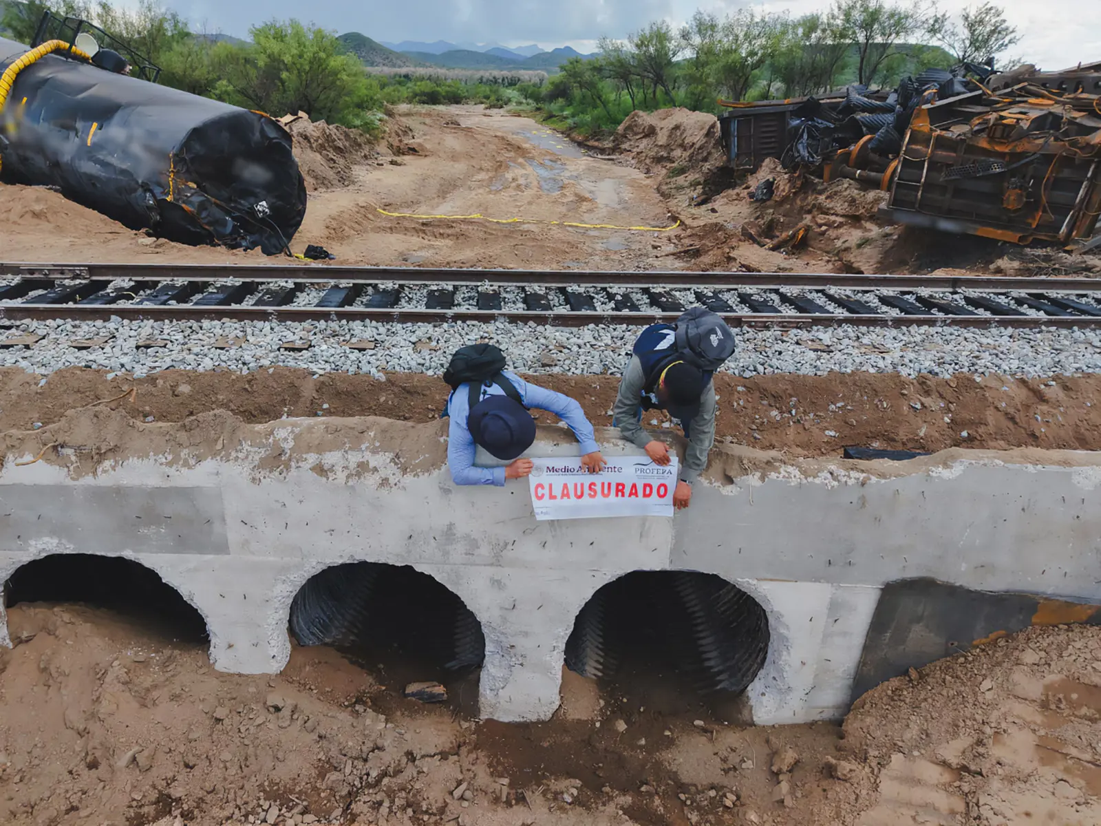 Profepa ordena a Grupo México Transportes reparar daño por derrame químico en Naco