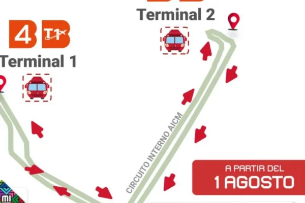 Metrobús inicia servicio de conexión entre Terminales 1 y 2 del AICM