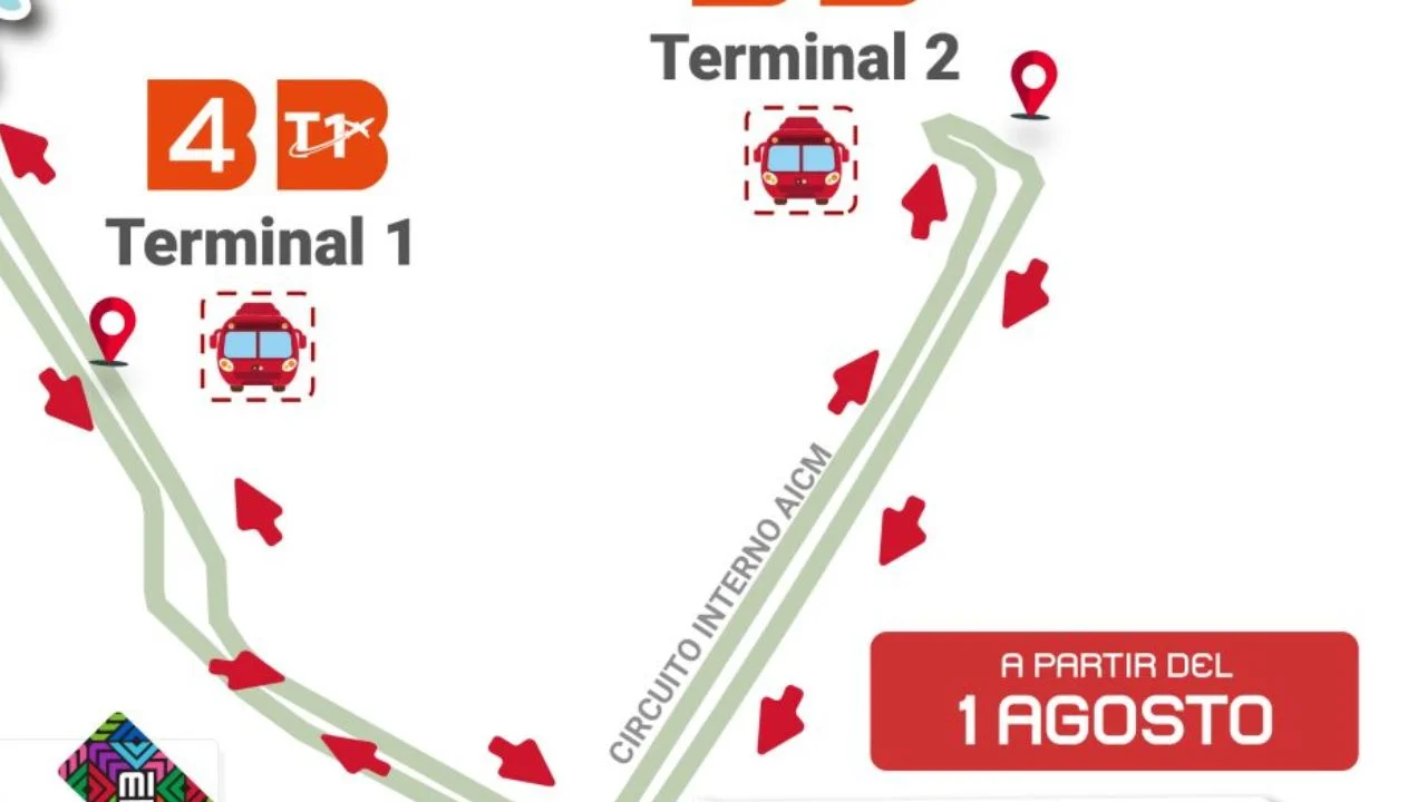 Metrobús inicia servicio de conexión entre Terminales 1 y 2 del AICM