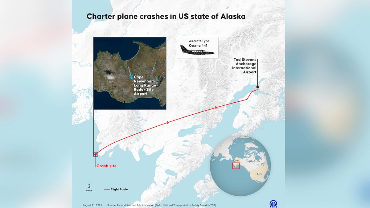 Avión chárter se estrella en Alaska y deja ocho muertos