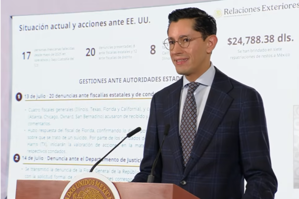 México denuncia ante fiscalías de EU muerte de 17 connacionales a manos del ICE