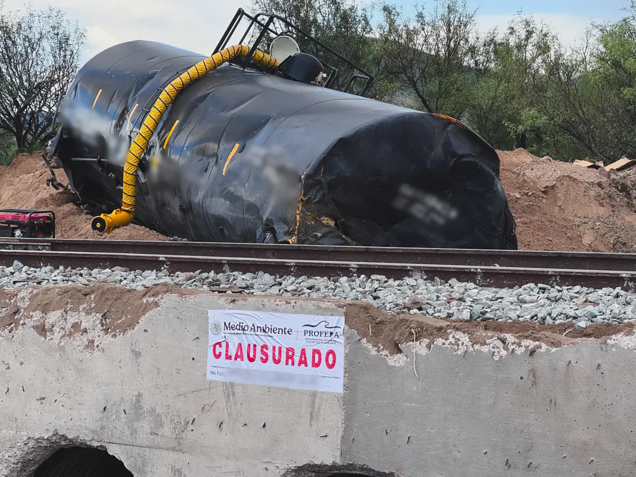 Ferromex deberá remediar daño ambiental por derrame en Sonora